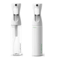 FLAIROSOL - The Original, 2 Pack Spray Bottle for Plants, Hair & More, Continuous Mister, Ultra Fine Water Mist.10 oz, Clear Bottle & White Bottle