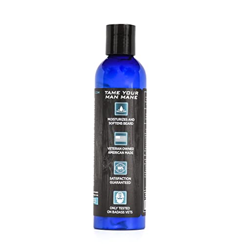 Badass Beard Care Beard Conditioner For Men - MINT, EUCALYPTUS & TEA TREE, 8oz - Made of Natural Ingredients for A Healthy, Soft, & Itch Free Beard and Mustache