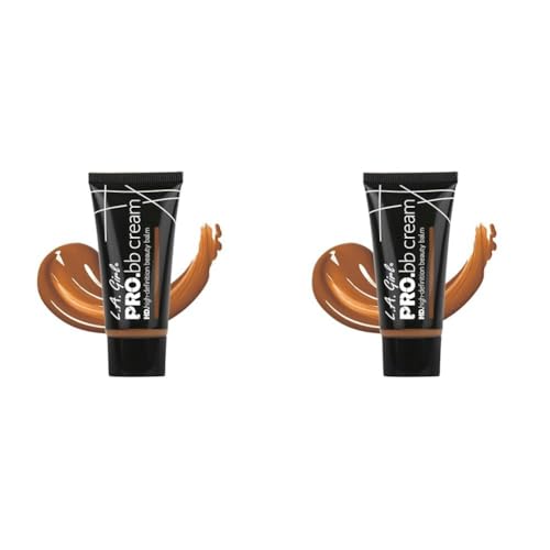 L.A. Girl HD PRO.BB Cream, Deep GBB947 (Pack of 2)