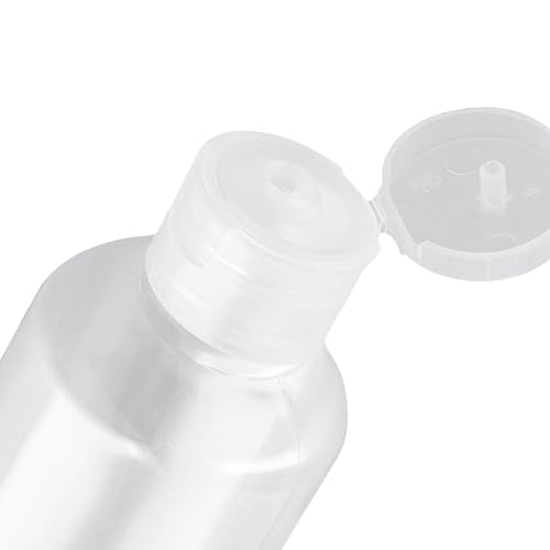 120PCS 2 Oz Clear Plastic Empty Bottles, Plastic Squeeze Bottle with Flip Cap, Refillable Portable Travel Size Bottles Bulk for Shampoo, Lotions, Liquid Body Soap