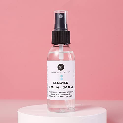 Narrative Cosmetics Alcohol Free Makeup Remover for Alcohol Activated Makeup - Perfect for Special FX, Theater, Film, and Halloween - 2 Fl Oz (60 ml)