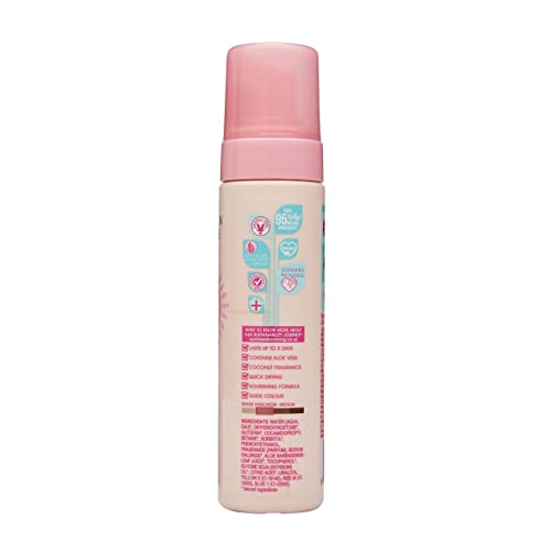 Sunkissed Self Tan Mousse Medium 200ml 95 Percent Natural