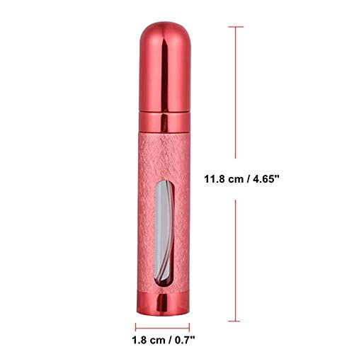 12ML 6 Colors Portable Mini Travel Perfume Bottle Atomizer Refillable Empty Spray Bottle for Women & Men Spray Scent Aftershave