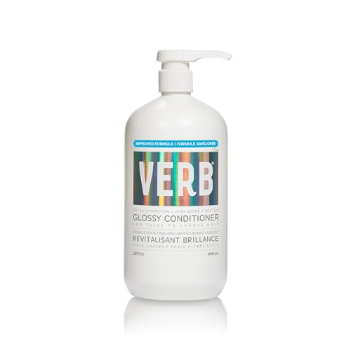 VERB Glossy Conditioner ? Conditions, Detangles + Adds High Shine for Thick to Coarse Hair ? Vegan, No Parabens or Harmful Sulfates
