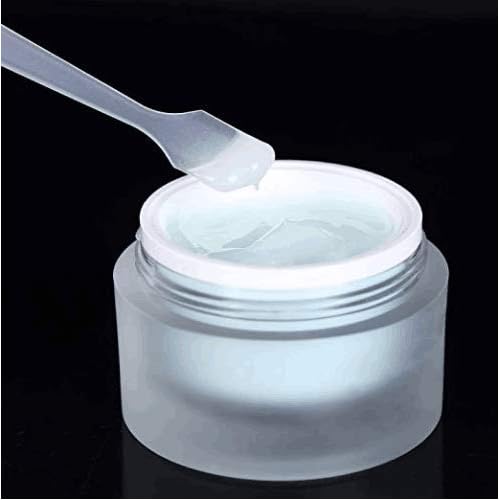 100PCS Translucent Makeup Frosted Tip Spatula Cosmetic Mask Spatula for Mixing and Sampling,Disposable Mask Stick Cream Mixing Spatulas Spoon Makeup Cosmetic Make Up Tools