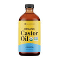 16oz Organic Castor Oil ? Glass Bottle ? USDA Certified Organic & Non-GMO ? 100% Pure, Cold-pressed, Unrefined, Hexane-free ? Premium Glow-Boosting Oil for Skin, Hair, Lashes, Nails & More