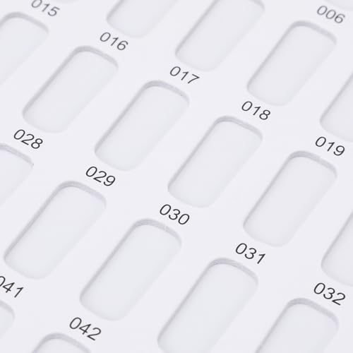 2 Pack 216 Colors Nail Display Book, Nail Gel Polish Display Chart with 480 Nail Tips, Nail Polish Sample Display Book for Nail Salon and Nail Painting Practice, No Need Glue