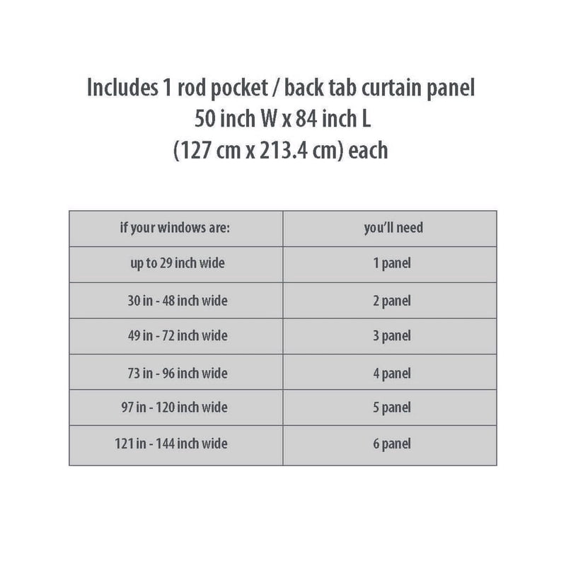 Blackout Curtain Panel - Textured Solid Chenille for Light Blocking and Privacy