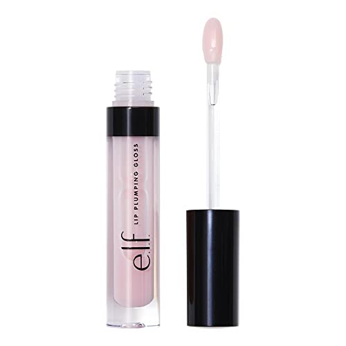 e.l.f. Lip Plumping Gloss, 0.09 Fl Oz & Lip Lacquer, 0.08 Fl Oz - Pink Paloma & Bubbles Lip Color Duo