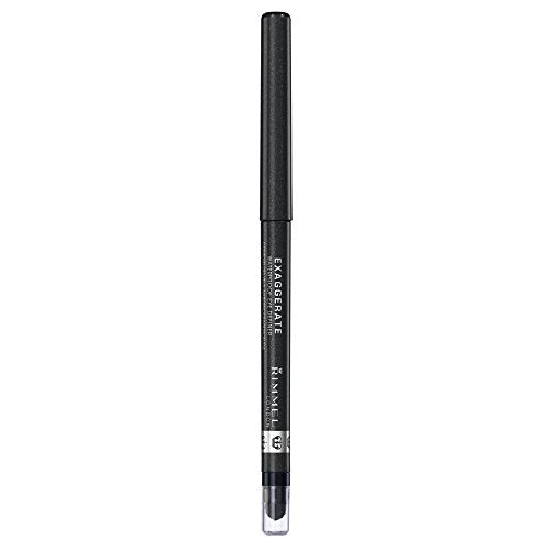 Rimmel London Exaggerate Waterproof Eye Definer Eyeliner Set, 263 Starlit Black & 212 Rich Brown, Highly Pigmented, Built-In Smudger, 0.01oz Each