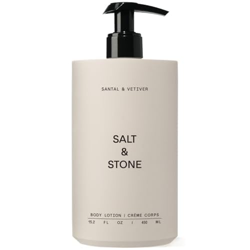 Salt & Stone Body Lotion for Women & Men | Santal & Vetiver | Hydrates, Nourishes & Softens Skin | Restores Dry Skin | Fast-Absorbing | Cruelty-Free & Vegan | 15.2 fl oz