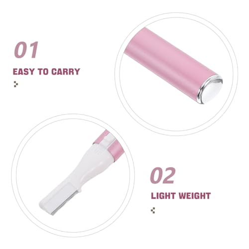 minkissy Women Electric Eyebrow Trimmer Facial Hair Remover Body Hair Shaver Lightweight Portable Razor for Precise Grooming