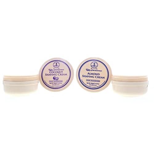 Taylor of Old Bond Street Shave Cream - 2 Pack 5.3 0z Each Choose Your Scents! (Almond and Coconut)