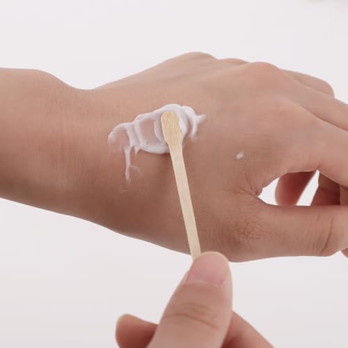 1200 Pcs Wooden Wax Sticks Small Wax Spatulas Applicator Wood Craft Sticks for Body Hair Eyebrow Lip Nose Brow Removal