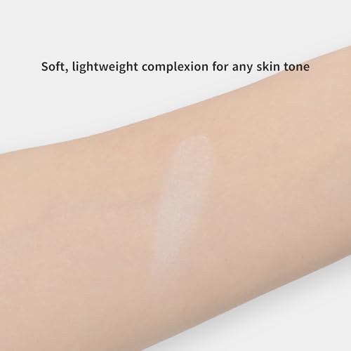 ABOUT TONE Air Fit Powder Pact 0.28oz - Makeup Fixing Pressed Powder Compact with Mirror and Puff Airy & Light Texture Face Blur Setting Finishing Translucent Sebum Control Lightweight Vegan Formula