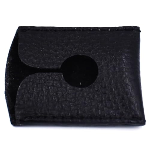 Parker Genuine Leather Safety Razor Travel Sheath ? Black-Buffalo Leather, Hand?Stitched Protection Sleeve for DE/Butterfly/3?Piece Razors