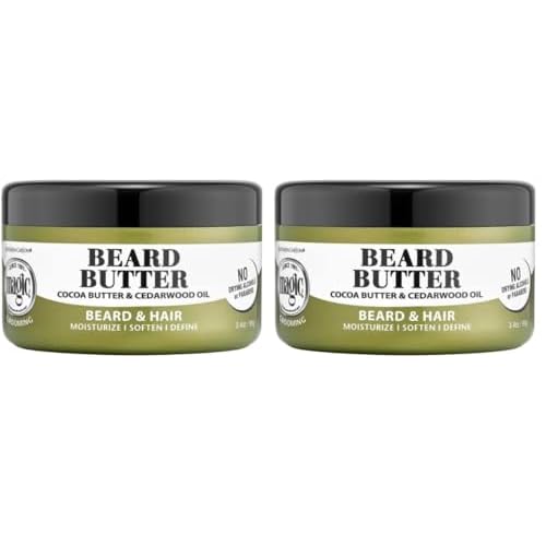 SoftSheen-Carson Magic Men's Grooming Conditioning Beard Butter With Cocoa Butter and Cedarwood Oil, Moisturizes, Softens and Define With No Drying Alcohol, 3.5 ounces (Pack of 2)