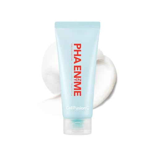 Cell Fusion C PHA Enzyme Pore Cleansing Foam ? Face Wash for Acne-prone Skin, Blackheads & Clogged Pores, TOTARAXIN & Papain Enzyme, 5.07 fl.oz / 150ml