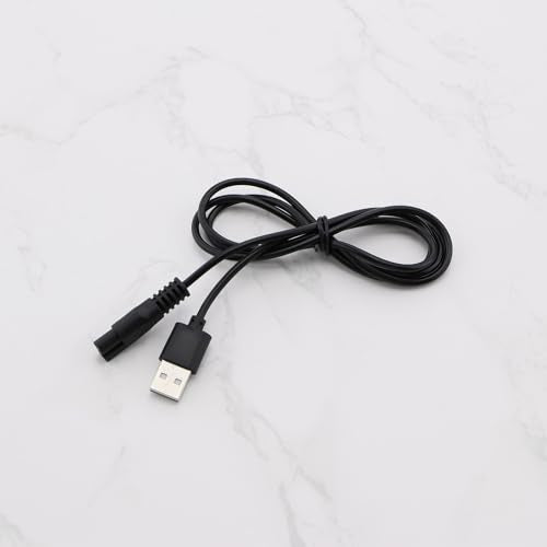 eMagTech 2Pcs 5V Shaver Trimmer USB Charger Cable Replacement Part Compatible with Brio Beardscape Hair Shaver Trimmer Power Cord and Other Shaving Tools