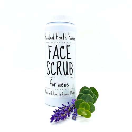 Natural Acne Facial Scrub - 6 fl oz - Exfoliating Clear Skin - Facial Wash - Organic Skin Care - Pimple