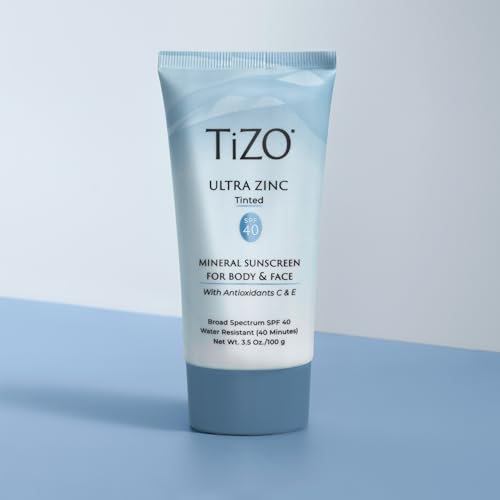 TiZO¢ç Ultra Zinc | Non Tinted | Broad Spectrum SPF 40 for face and body | UVA and UVB protection | 20% Zinc Oxide formula | All Skin Types | 3.5 oz/100 g