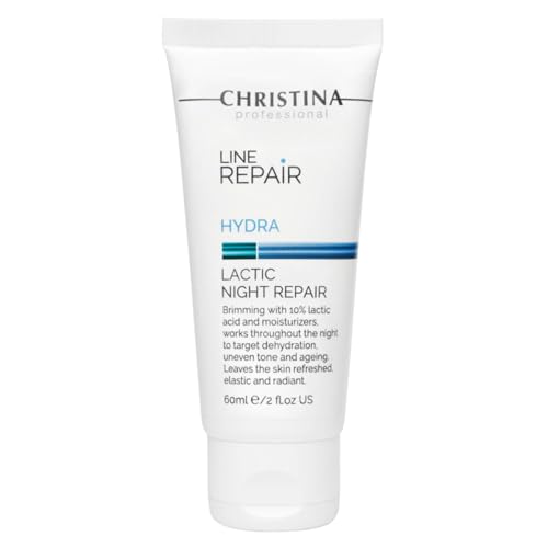 -CHRISTINA- Line Repair Hydra Night Cream with Lactic Acid | Nighttime Bliss for Skin Alignment & Rejuvenation | Elasticity Boosting, Wrinkle Reducing Night Face Cream 60ml