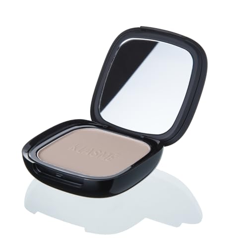 Klasme Compact Powder P002 | High Coverage Pressed Formula | Matte Finish | Soft & Velvety Texture | Long-Wearing Formula | 0.4 oz
