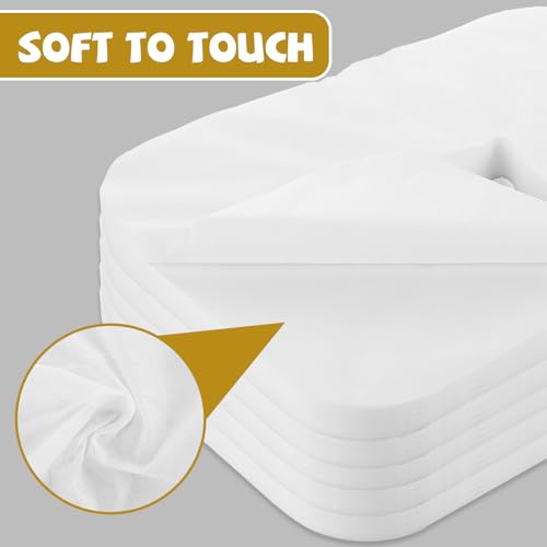 400 Count Disposable Face Cradle Covers, Medical-Grade Non-Woven SPA Face Rest Covers Non-Sticking Massage Headrest Covers for Massage Tables & Chairs(14.17 x 10.6 inches/ 36 x 27 cm)