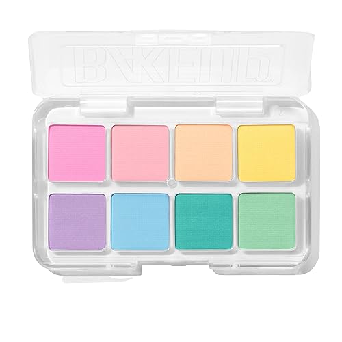 Pastel Eyeshadow Palette ? 8 Dreamy Shades, Micro Palm Size, Pressed Pigments & Eyeshadows, Blendable, Vegan, Cruelty-Free, Paraben-Free, palette matte, colourpop