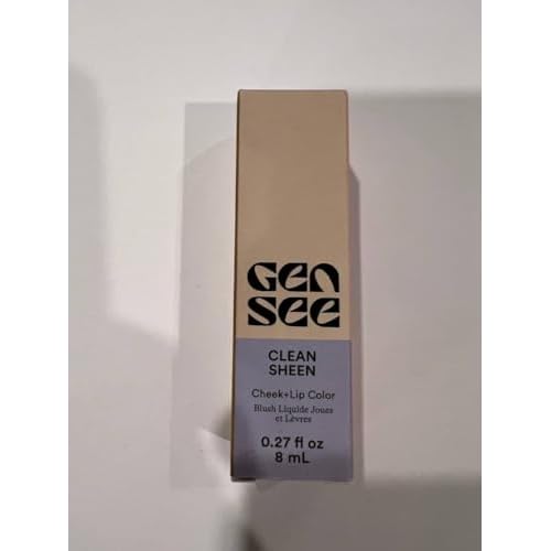 Gen See Clean Sheen Cheek + Lip Color - Lychee, 0.27 Fl Oz (Pack of 1)