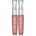 Rimmel Stay Glossy Lip Gloss - Non-Sticky and Lightweight Formula for Lip Color and Shine - 133 Bare Minimum, .18oz (Pack of 2)