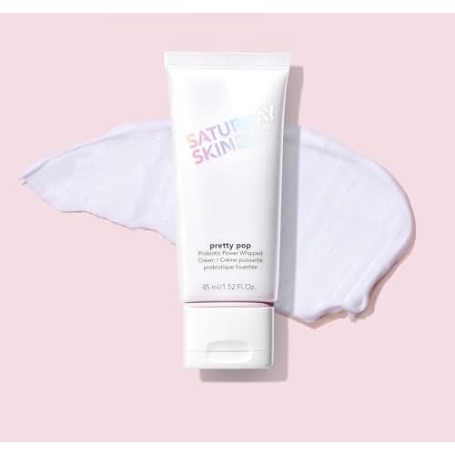 Saturday Skin Pretty Pop Prebiotics & Probiotics whipped Moisturizing Cream Nourishing Allure Best of Beauty K-Beauty Winner 2020 (1.52 Fl Oz)