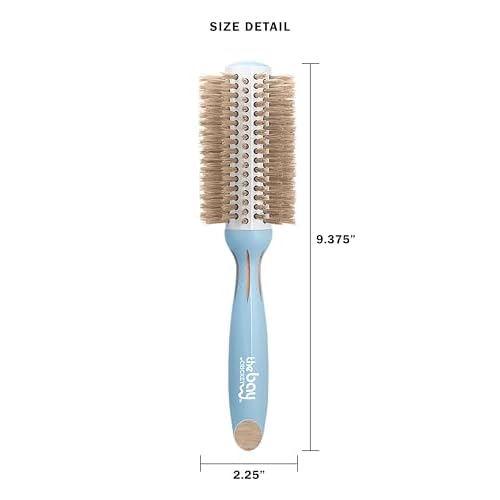 The Bay by Cricket¢â Blondie Boar Blend 2.25¡± Round Brush Painted Ladies Series with Lush Blonde Nylon Bristles and a Ceramic Glazed Barrel