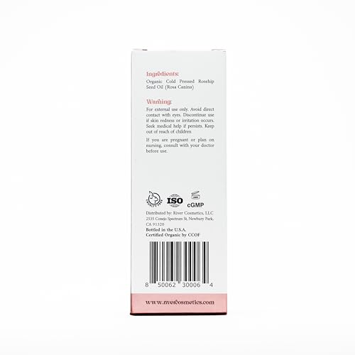 Organic Rosehip Oil, Cold Pressed Rosehip Oil for Face, Skin Care, Gua Sha, and Hair Care, USDA Certified Organic 100% Pure, Hexane Free, 2 Fl Oz.