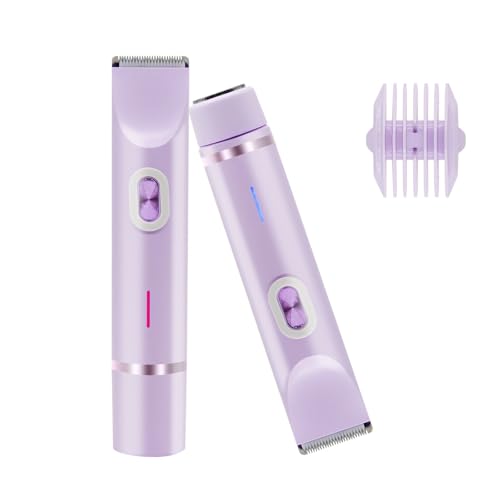 Women's Electric Dual Headed Shaver, 2 in 1 Bikini Trimmer, USB Rechargeable Electric Razors Body Hair Trimmer