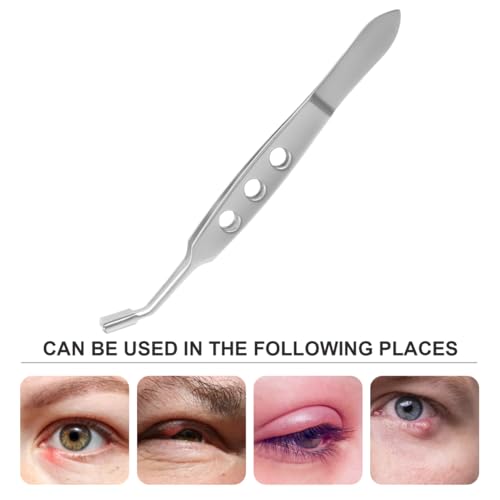 Meibomian Gland Massage Forceps Meibomian Expressor Eyelid Massage Tool Eyelid Forceps Meibomian Gland Expressor Meibomian Gland Forcep Stainless Steel Eyelid Massage Tweezers