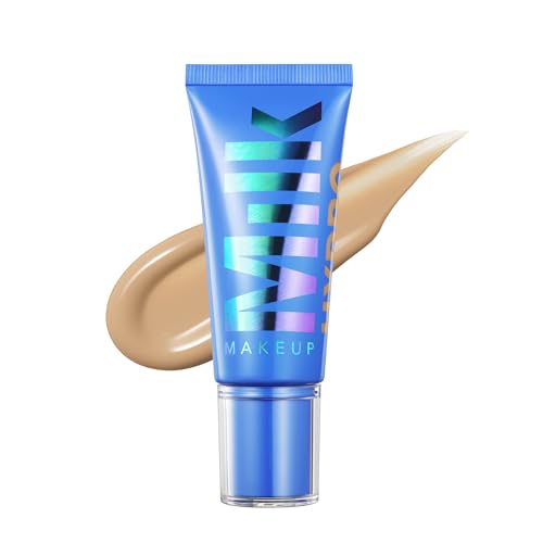Milk Makeup Hydro Grip Hydrating Gel Skin Tint ? 12HR Lightweight Buildable Coverage with Hyaluronic Acid for Natural Dewy Finish ? Non-Comedogenic