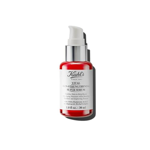 Kiehl's Vital Skin-Strengthening Hyaluronic Acid Super Serum, Boosts Radiance & Smooths Fine Lines, Improves & Renews Skin Texture, with Adaptogenic Herbal Complex, for All Skin Types