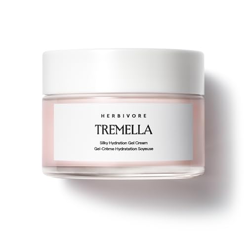 HERBIVORE Tremella Silky Hydration Gel Cream - Hydrating Lightweight Facial Moisturizer with Squalane, Plant-based, Vegan, Cruelty-free, 50 mL / 1.7 oz