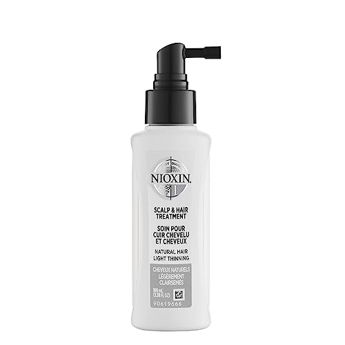 Nioxin System 1 Scalp Care + Hair Thickening Leave-In Treatment | For Natural Hair with Light Thinning | Strengthen Against Damage & Breakage with Niacinamide & Biotin