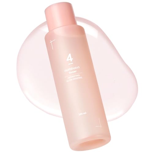 numbuzin No.4 Toner | Hydrating Glow Mineral Toner | Thermal Water, Hyaluronic Acid, Niacinamide | Deep Hydration, Glowing Skin, Makeup Booster, Gentle Exfoliation, Soothing | 6.76 fl. oz.