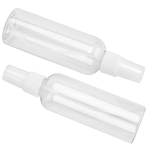 50 PCS 30ml 1oz Clear Spray Bottles, Small Plastic Fine Mist Spray Bottles Bulk, Empty Refillable Travel Size Containers for Essential Oils, Hair Perfume Liquid