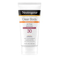 Neutrogena Clear Body Breakout-Free Liquid Sunscreen Lotion for Acne-Prone Skin, Oil-Free Sunscreen, Broad Spectrum SPF 30, Oxybenzone-Free, Fragrance-Free & Non-Comedogenic, 5 fl. oz