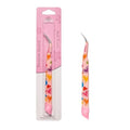 Lash Tweezers for Eyelash Extensions, Stainless Steel Eyelash Extension Tweezers for Volume, Facial Hair, Eyebrow, Hair Removal, Crafting Making