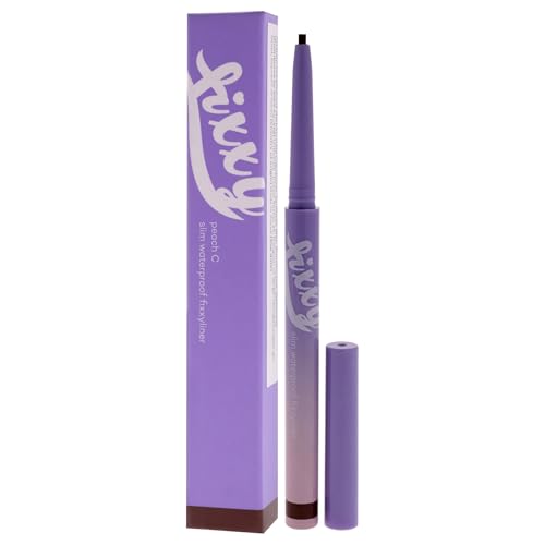 Slim Waterproof Fixxyliner - 02 Deep Brown by Peach C for Women - 0.004 oz Eyeliner