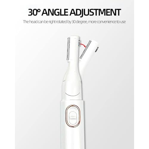 CHANGAR Electric Eyebrow Trimmer Women Precision Face Razors Portable Electric Hair Remover for Face Neck Fuzz Lips Leg Bikini (Battery Operated)