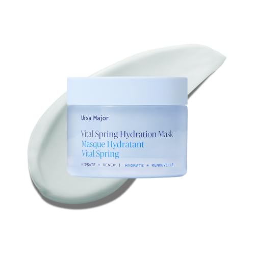 Ursa Major Vital Spring Hydration Mask | Deeply Hydrating Natural Mask| Plumps Skin¡¯s Appearance, Boosts Firmness & Smooths Appearance of Fine Lines | Vegan, Cruelty-Free, Non-Toxic | 1.69 ounce
