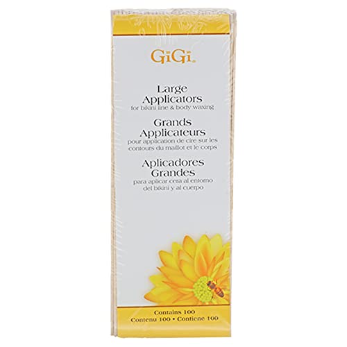 GiGi Wax Sticks for Hair Removal ? Large Wax Applicator Sticks, Wooden Waxing Stick for Arms, Legs & Body Waxing, 1 Pack