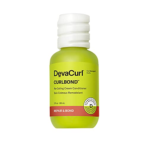 DevaCurl CurlBond Re-Coiling Cream Conditioner | Re-links Broken Bonds | Strengthens| Seals Split Ends | Preserves Color Up to 30 Washes