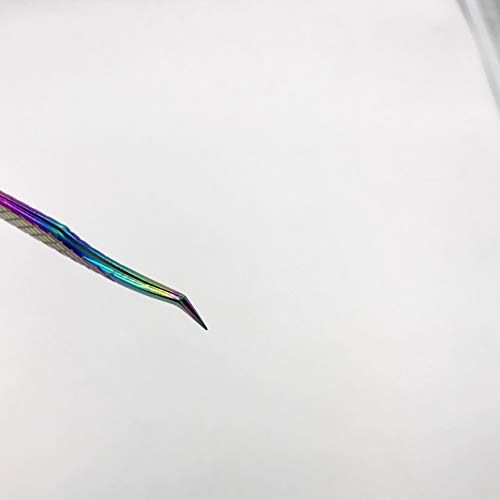 Japan Stainless Steel Plasma Coating 12cm Axe Tips Eyelash Tweezer R-JP11-4002